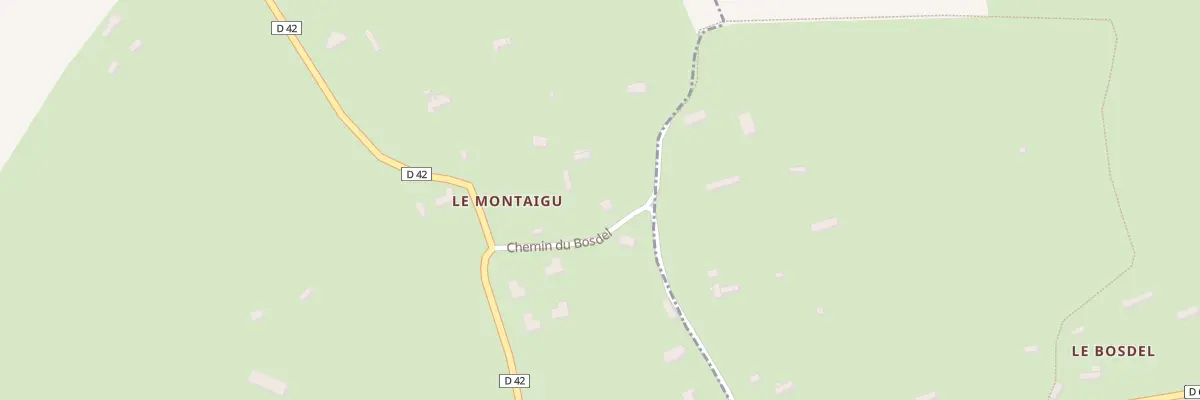 Plan du 1 Che du Bosdel à Valailles