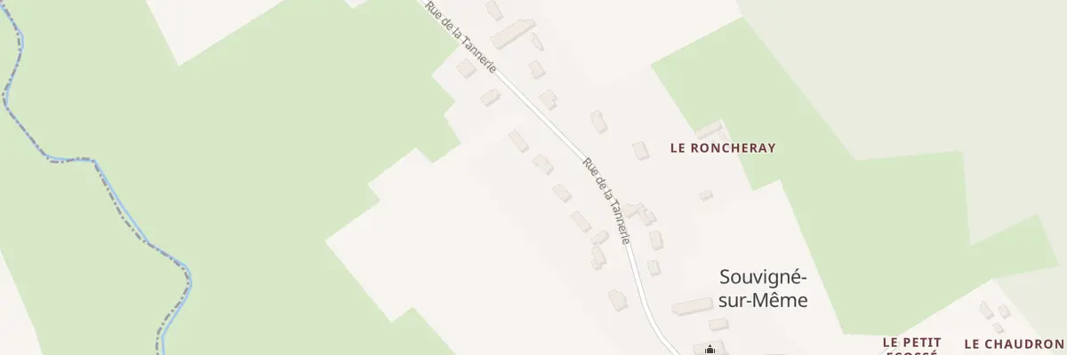 Plan du 11 Rue de la Tannerie à Souvigné-sur-Même