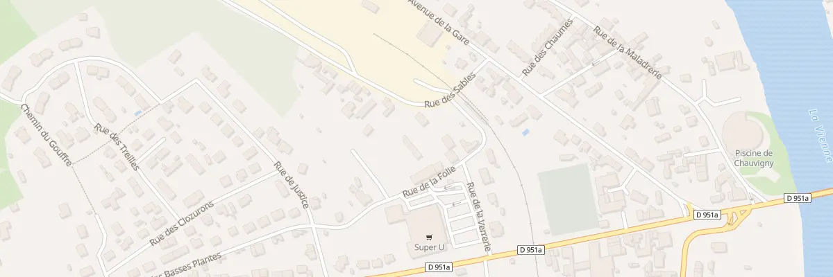 Plan du 1 Rue des Sables à Chauvigny