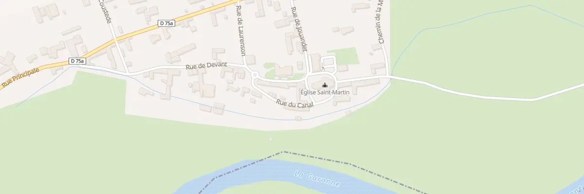 Plan du 101 Le Village à Bordes-de-Rivière