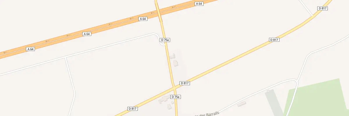 Plan du 2 Rte des Bourdalats à Bordes-de-Rivière