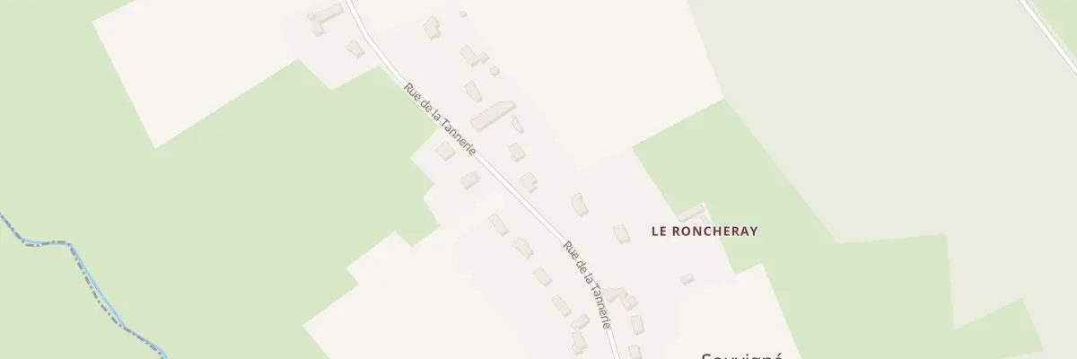Plan du 16 Rue de la Tannerie à Souvigné-sur-Même