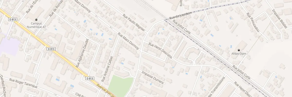 Plan du 2 Rue Henri Descoins à Agen