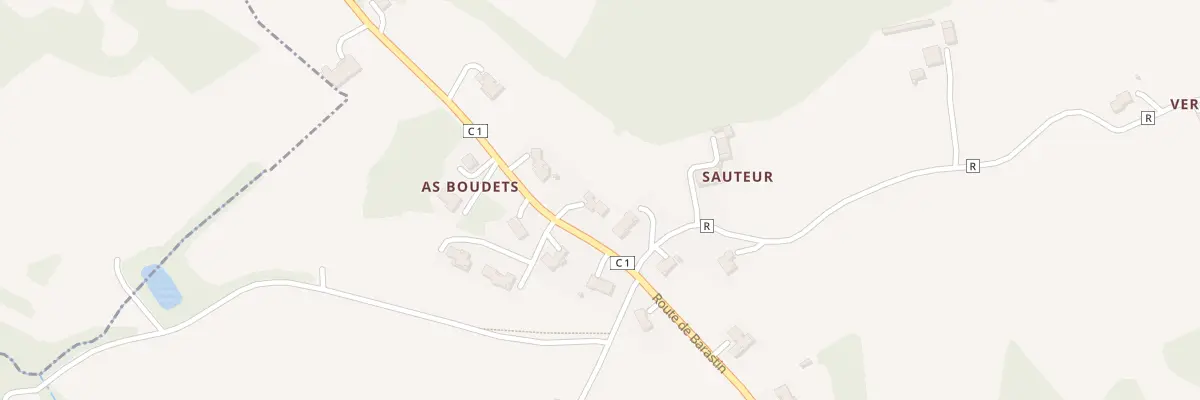 Plan du 1708 Rte de BARASTIN à Layrac