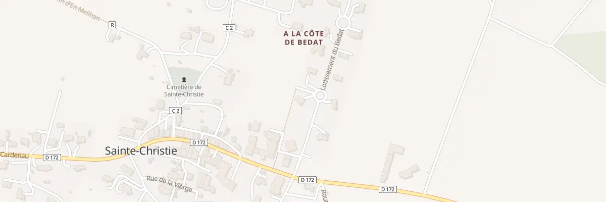 Plan du 7 Lot du Bedat à Sainte-Christie