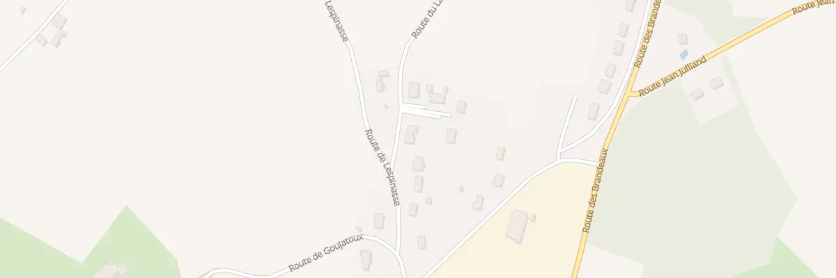 Plan du 2 Rte du Lac Rouge à Coursac