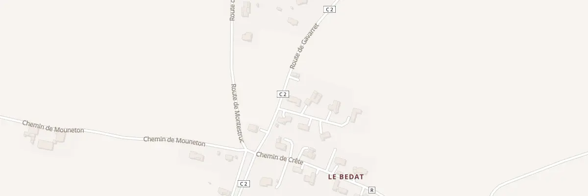 Plan du 555 Rte de Gavarret à Sainte-Christie