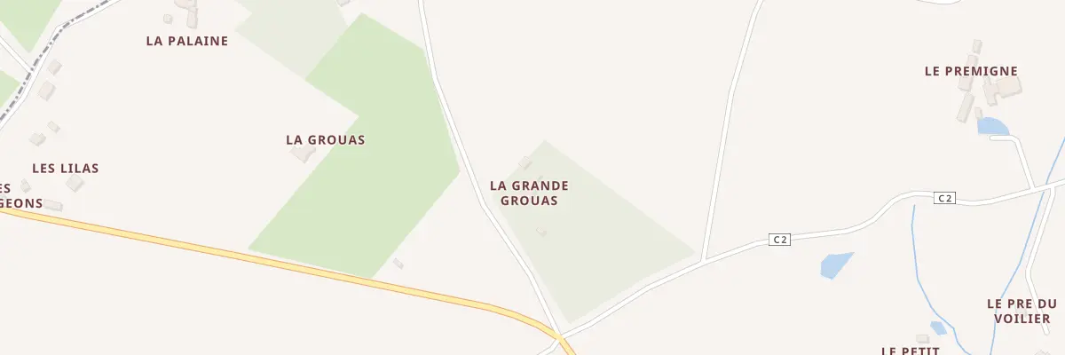 Plan du 5338 La Grande Grouas à Lavaré
