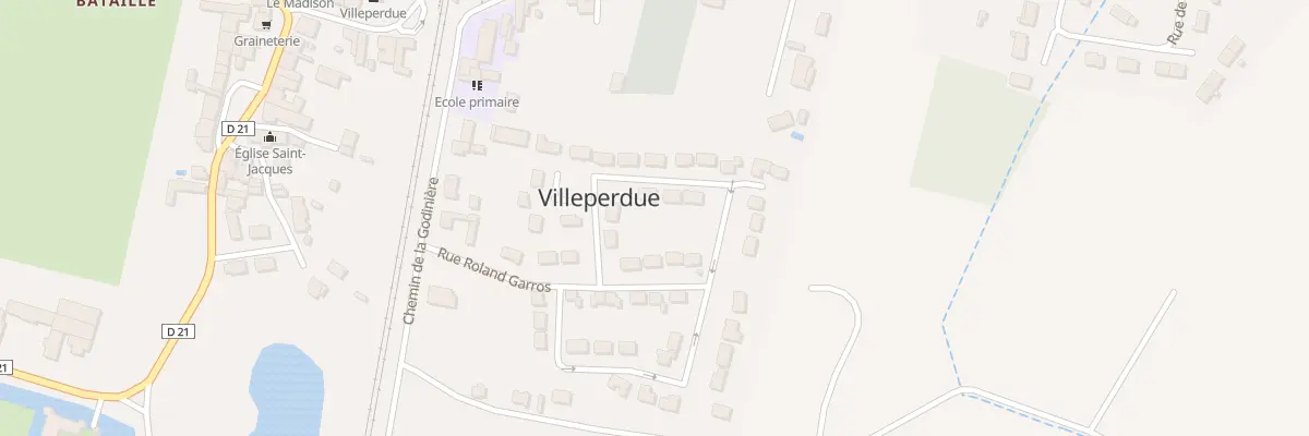 Plan du 5 Rue Jacqueline Auriol à Villeperdue