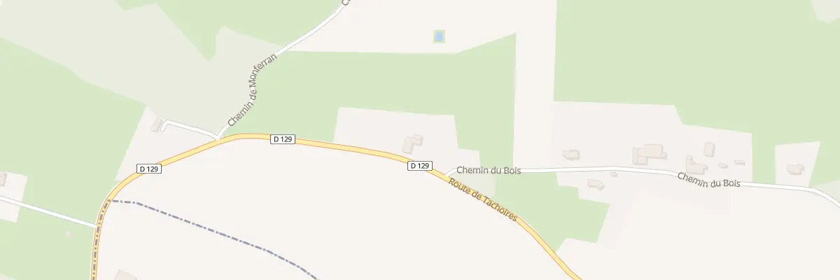 Plan du 17 Chem du Bois à Monferran-Plavès