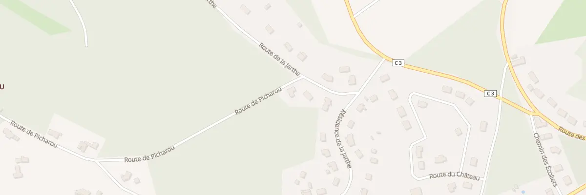 Plan du 3 Rte de Picharou à Coursac
