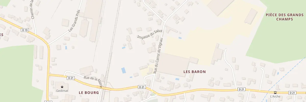 Plan du 14 Rue du Carroi du Vignau à Villeperdue