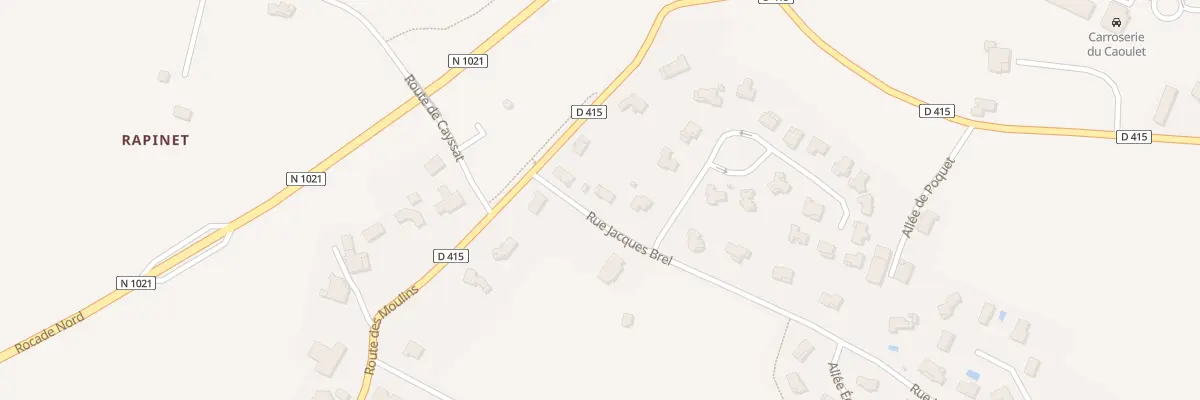 Plan du 3 Rue Jacques Brel à Foulayronnes