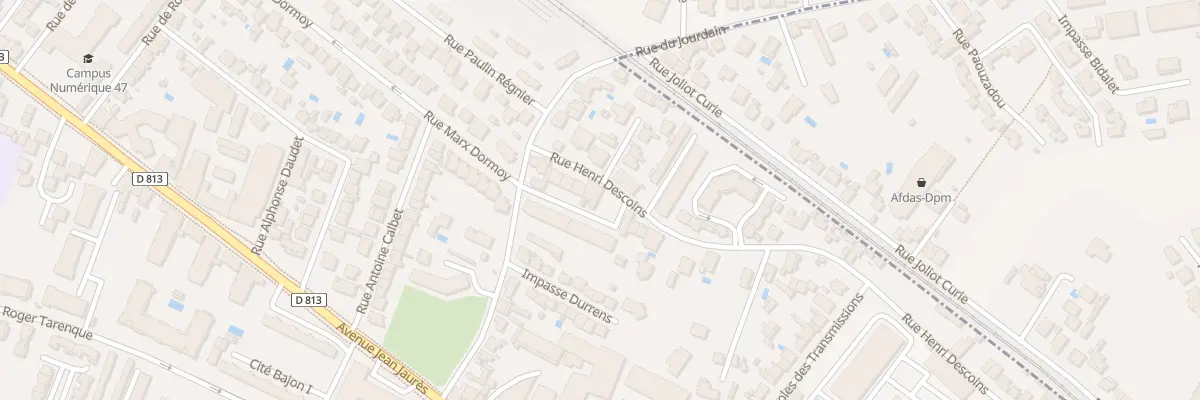 Plan du 6 Rue Henri Descoins à Agen
