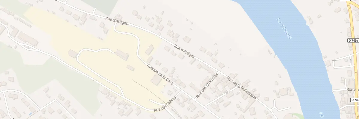 Plan du 7 Rue d’Artiges à Chauvigny