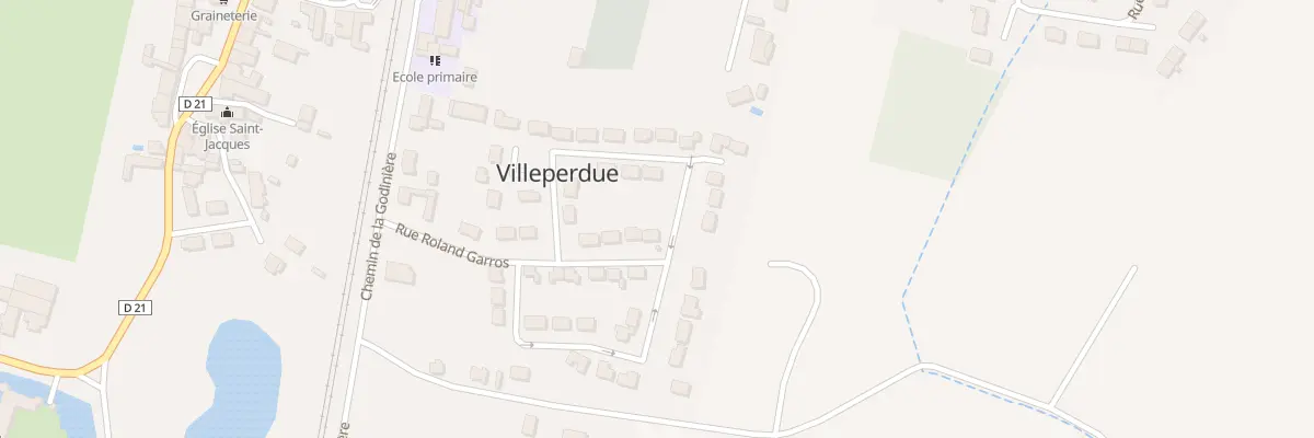 Plan du 14 Rue Roland Garros à Villeperdue