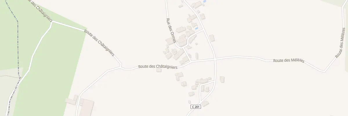 Plan du 106 Rte des Châtaigniers à Busserolles