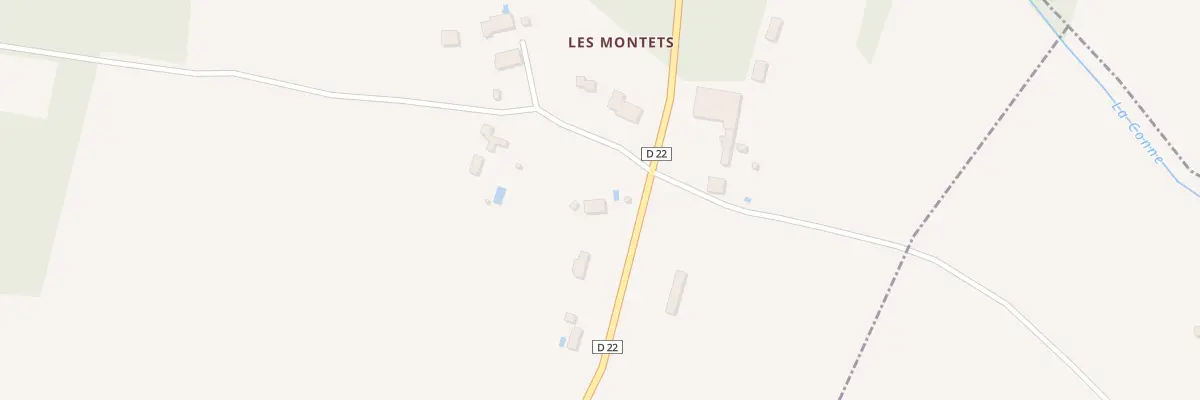 Plan du 33 Les Montets à Monmadalès