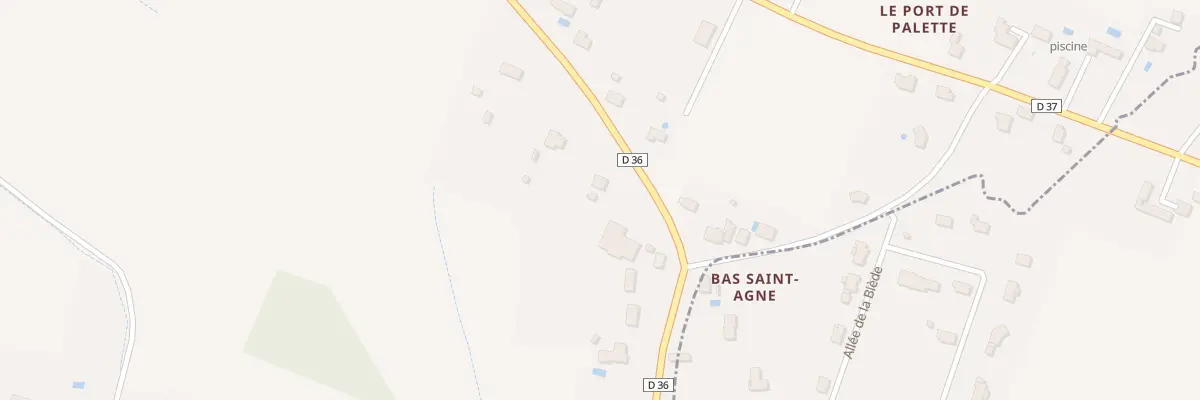 Plan du 39 Le Bourg Bas à Saint-Agne