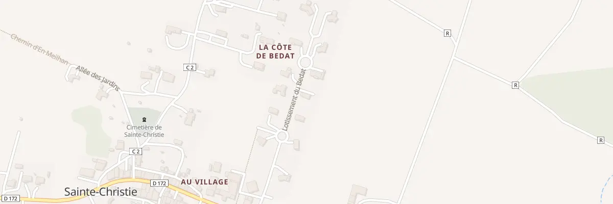Plan du 12 Lot du Bedat à Sainte-Christie