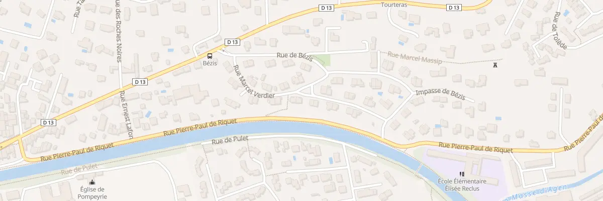 Plan du 24 Rue Marcel Verdier à Agen