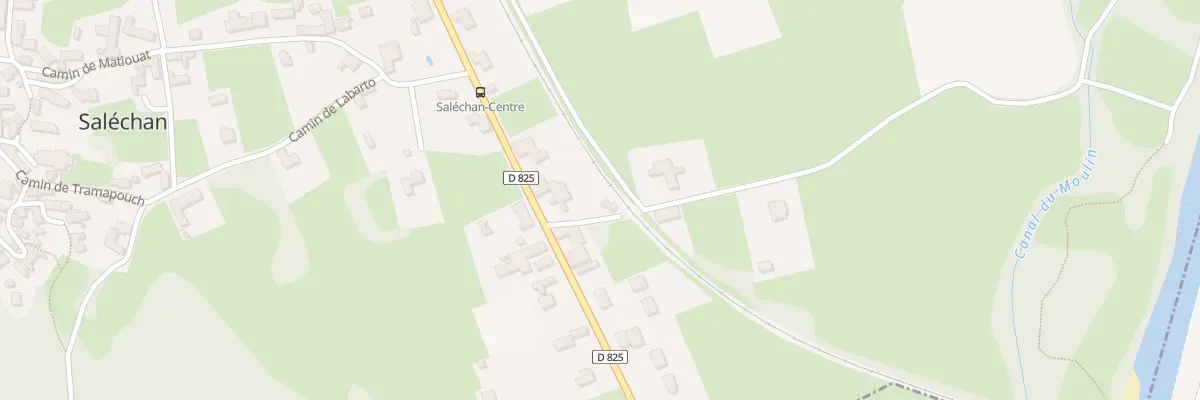 Plan du 59 Cami Esponno à Saléchan