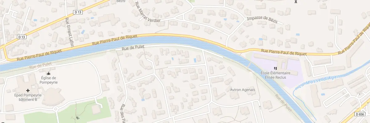 Plan du 9012 Rue de Mamène à Agen