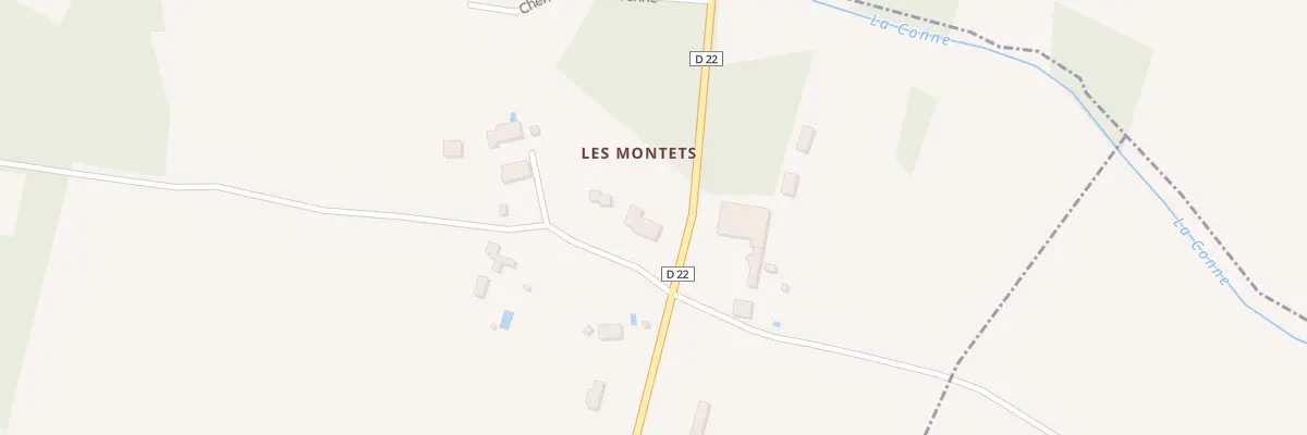 Plan du 38 Les Montets à Monmadalès