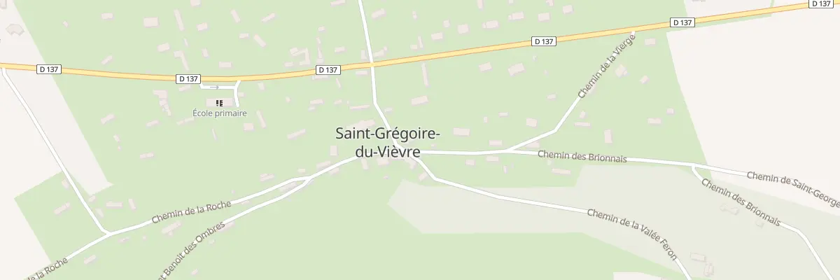 Plan du 1 Pl Monseigneur Feron à Saint-Grégoire-du-Vièvre