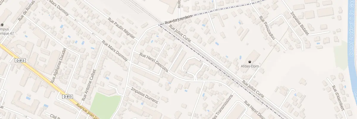 Plan du 11 Rue Henri Descoins à Agen