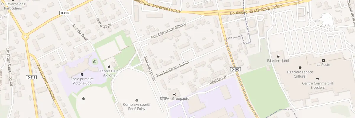 Plan du 16 Rue Benjamin Bohin à L’Aigle