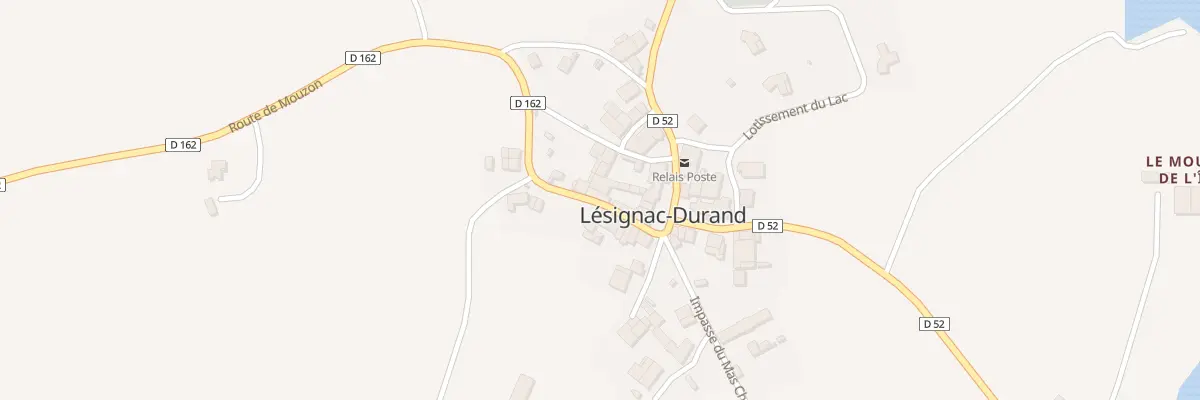 Plan du 5013 Le Bourg à Lésignac-Durand