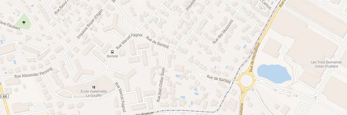 Plan du 76 Rue de Barleté à Agen