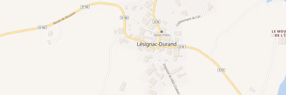 Plan du 5011 Le Bourg à Lésignac-Durand