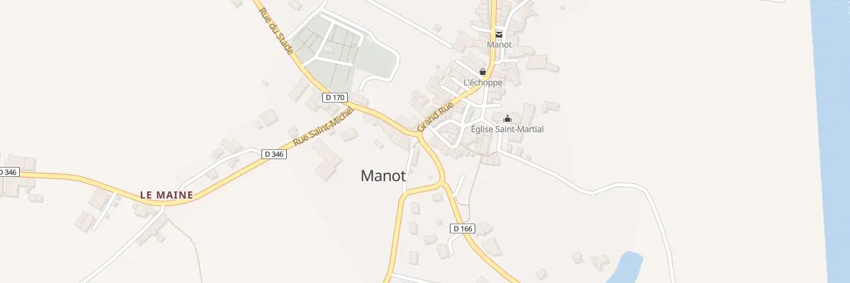 Plan du 1 Rue du Praloux à Manot