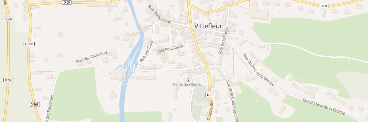 Plan du 2 Rue des Eaux à Vittefleur