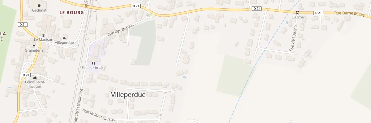 Plan du 9T Rue Dame Milon à Villeperdue
