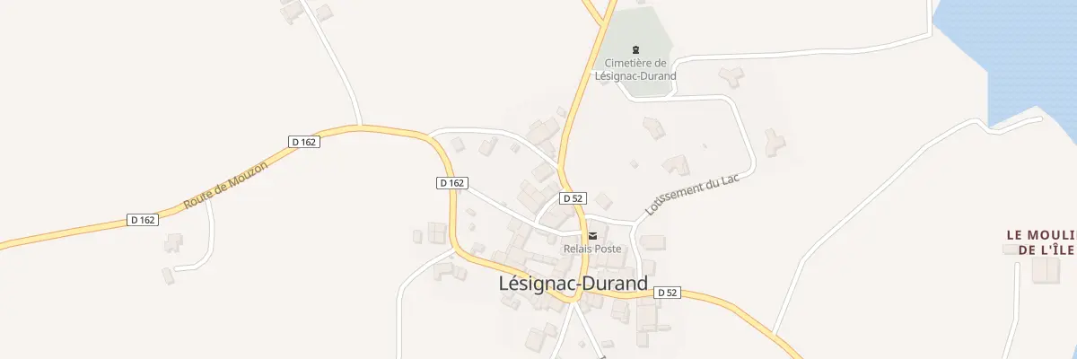Plan du 5023 Le Bourg à Lésignac-Durand