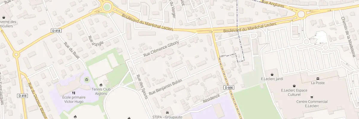 Plan du 10 Rue Benjamin Bohin à L’Aigle