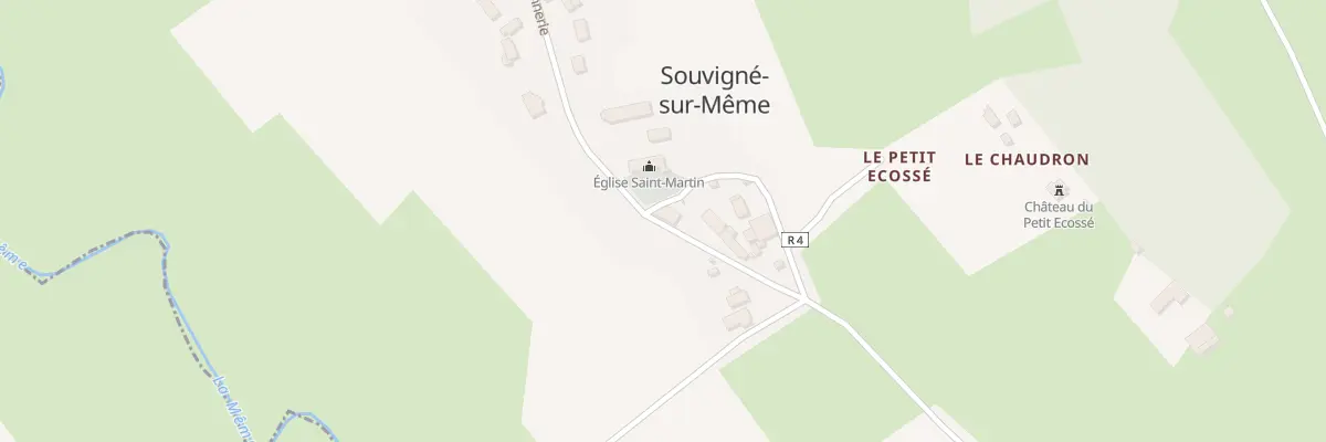 Plan du 1 Rue des Vignes à Souvigné-sur-Même