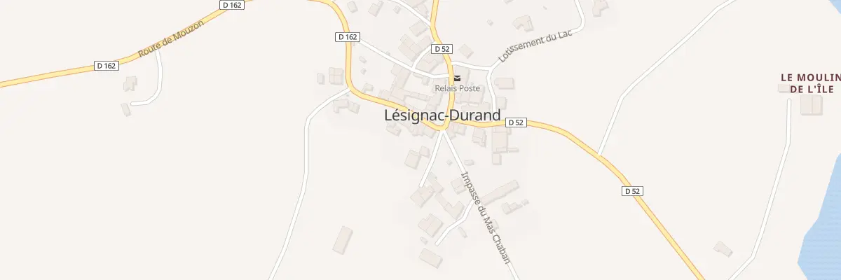 Plan du 5036 Le Bourg à Lésignac-Durand