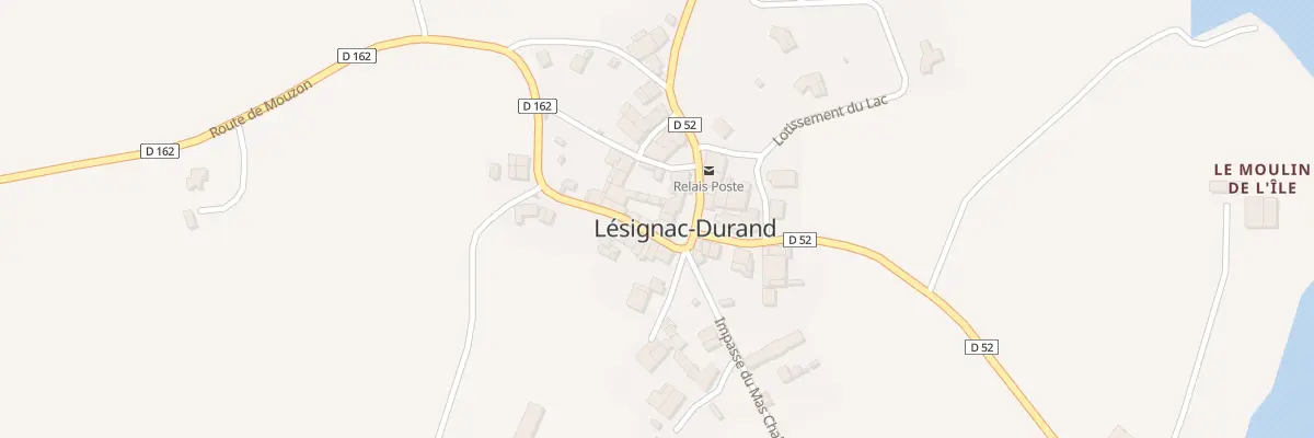 Plan du 5018 Le Bourg à Lésignac-Durand