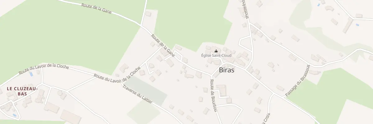 Plan du 10 Le Bourg à Biras