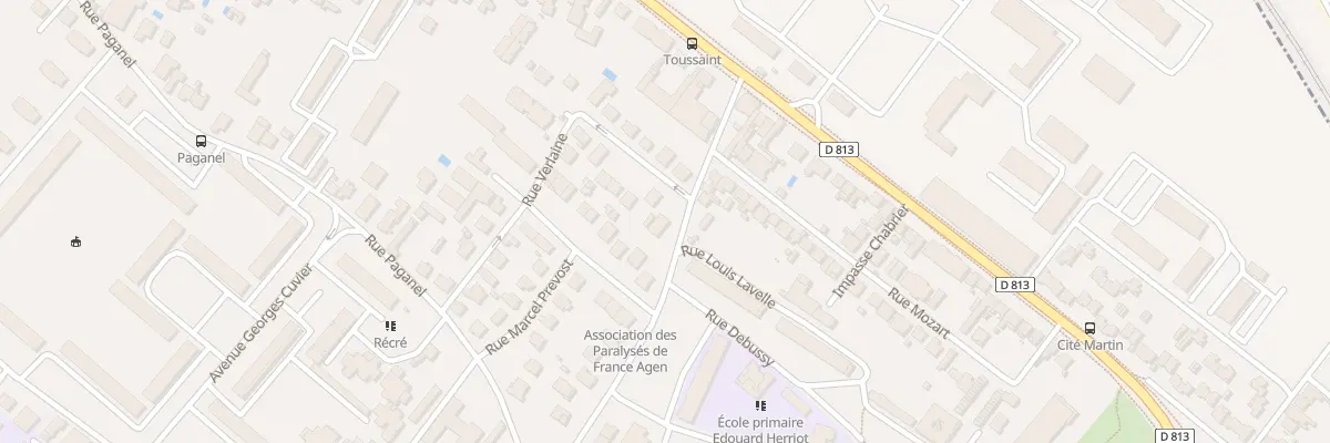 Plan du 23 Rue Aristide Briand à Agen