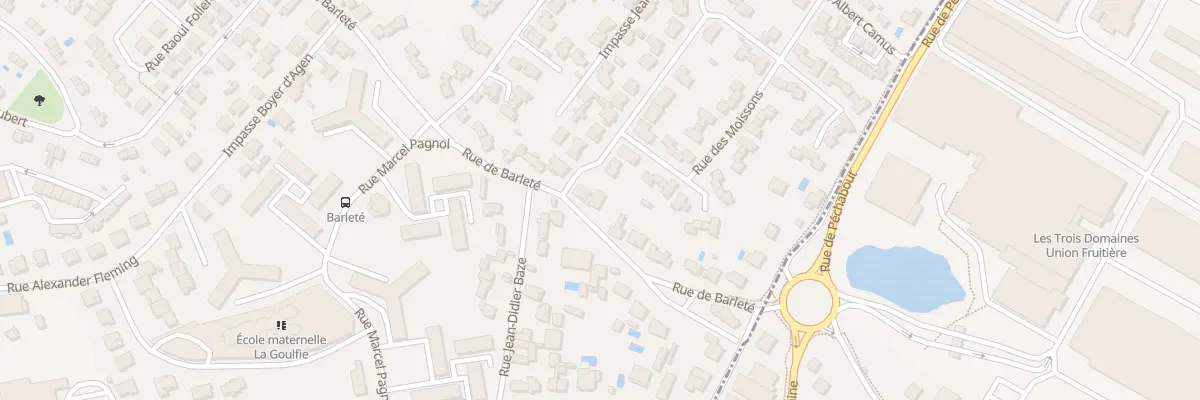 Plan du 105 Rue de Barleté à Agen