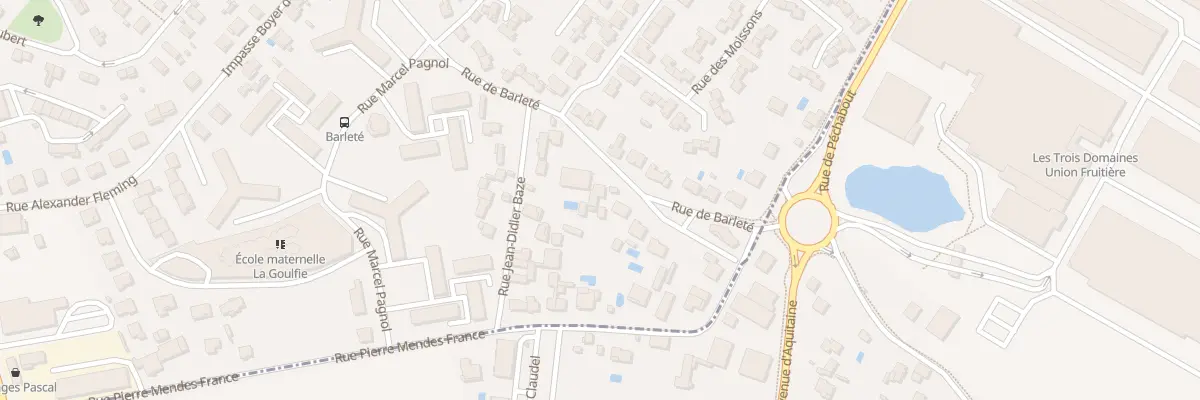 Plan du 80 Rue de Barleté à Agen