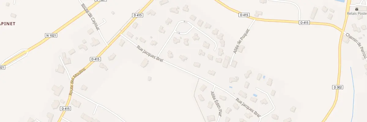 Plan du 7 Rue Jacques Brel à Foulayronnes