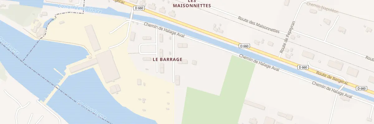 Plan du 2B Le Barrage à Saint-Capraise-de-Lalinde