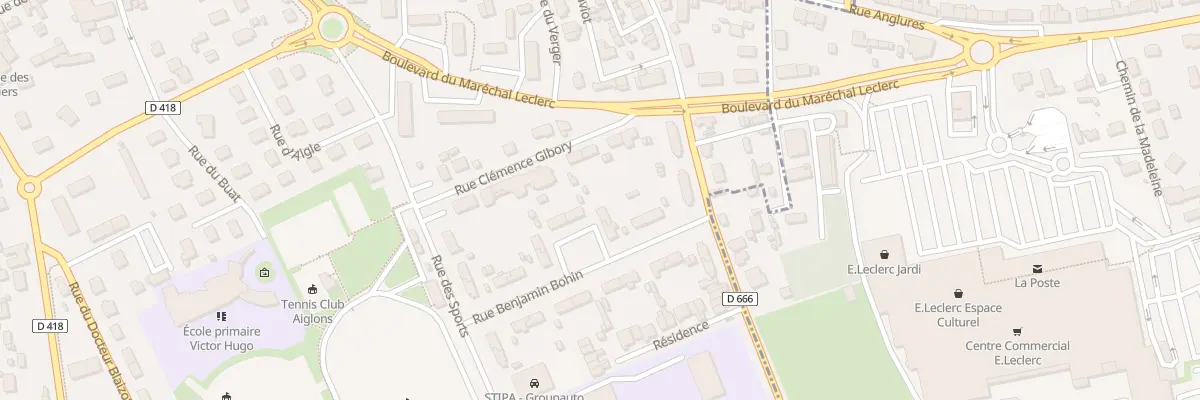 Plan du 8 Rue Benjamin Bohin à L’Aigle