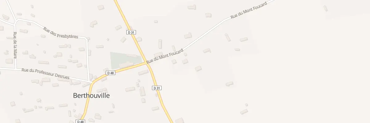 Plan de la Rue du Mont Foucard à Berthouville